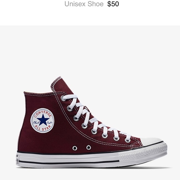 Burgandy converse - Picture 1 of 2